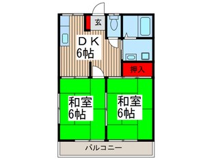 クレセントユタカの物件間取画像